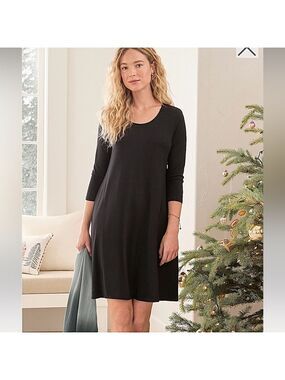 GARNET HILL ‘Trapeze’ Knit Long Sleeve Dress
